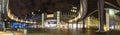 European parliament brussels belgium at night high definition panorama