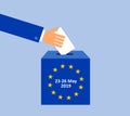 European parliament election in May 2019