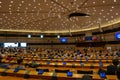 European Parliament hemicycle in Brussels Royalty Free Stock Photo