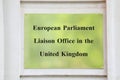 European Parliament Liaison Office London UK Royalty Free Stock Photo