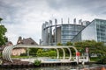 European Parliament (Louise Weiss building, 1999) in Strasbourg Royalty Free Stock Photo