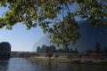 European Parliament in Strasburg on a sunny day, reflection in the river Royalty Free Stock Photo