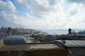 Istanbul Galata panoramic view across Bosphorus Royalty Free Stock Photo