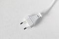 European power plug Type C on white background Royalty Free Stock Photo