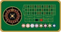 European roulette vector illustration Royalty Free Stock Photo