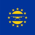 European rules for drone aerial aircraft law, drone concept