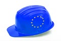 European safety helmet in white background