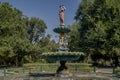 European Statue on fountain inside Gulab Bagh Sajjan Niwas Garden 1881 AD Udaipur-