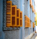 European style wooden window shutters in Calcutta