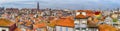 European Travel Destinations. Variety of Red Rooftops of Porto City in Portugal Royalty Free Stock Photo