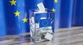 European Union - ballot box - voting, election concept Royalty Free Stock Photo