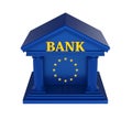 European Union Bank Building Isolated