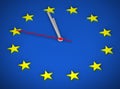 European Union Clock 3D Royalty Free Stock Photo