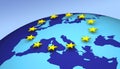 European Union 3D Royalty Free Stock Photo