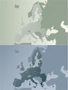 European union earthtones map