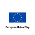European Union Flag. Isolated vector illustration.