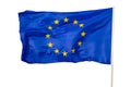 European union flag, official colors and proportion correctly. Patriotic EU symbol, Royalty Free Stock Photo