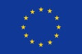 European union flag, official colors and proportion correctly. Patriotic EU symbol, banner, element, design, background.