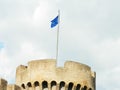 European Union flag up on Castle Sant'Angelo tower