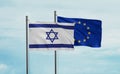 European Union and Israel flag