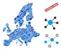 European Union Map Connections Collage