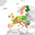 European Union map Royalty Free Stock Photo