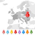 European Union map Royalty Free Stock Photo