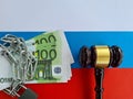 European Union sanctions against Russia Euro ban. Economic default