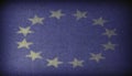 European Union sign Fabric dark background