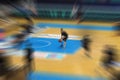 Europen basketball motion blur background Royalty Free Stock Photo