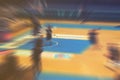 Europen basketball motion blur background,vintage effect Royalty Free Stock Photo