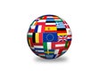 Europian union countries Flags Royalty Free Stock Photo