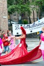 Europride 2014 Lady in red dress