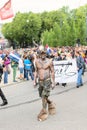 Europride parade in Oslo elk man