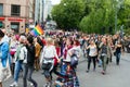 Europride 2014 Young people on pride parade in Oslo