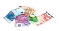 Euros banknotes Royalty Free Stock Photo