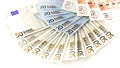 Euros banknotes Royalty Free Stock Photo
