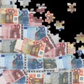 Euros jigsaw background