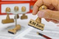 8,50 Euros minimum wages Royalty Free Stock Photo