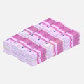 Euros money stack Royalty Free Stock Photo