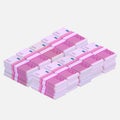 Euros money stack Royalty Free Stock Photo