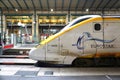 Eurostar train at the St Pancras station in London Royalty Free Stock Photo