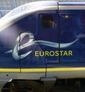 Eurostar train the St Pancras station in London Royalty Free Stock Photo