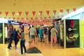 Eurotunnel Folkestone Terminal passenger service interior Victor Hugo UK Royalty Free Stock Photo