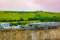 Eurotunnel Le Shuttle Service station terminal Folkestone UK Royalty Free Stock Photo