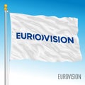 Eurovision system flag, vector illustration, Europe