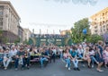 Eurovision Village in the Kyiv in Ukraine. 07.05.2017. Editoria