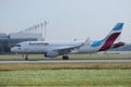 Eurowings Airbus landed on Munich Airport, MUC