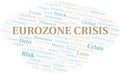 Eurozone Crisis word cloud create with text only.