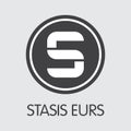 EURS - Stasis Eurs. The Icon of Coin or Market Emblem.